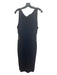 Gabrielle Union Size 0 Navy Acrylic Blend Knit Wide Neck Sleeveless Dress Navy / 0