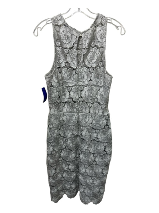 BHLDN Size 10 Grey Polyester Lace Sleeveless Midi Dress Grey / 10
