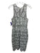 BHLDN Size 10 Grey Polyester Lace Sleeveless Midi Dress Grey / 10