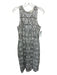 BHLDN Size 10 Grey Polyester Lace Sleeveless Midi Dress Grey / 10