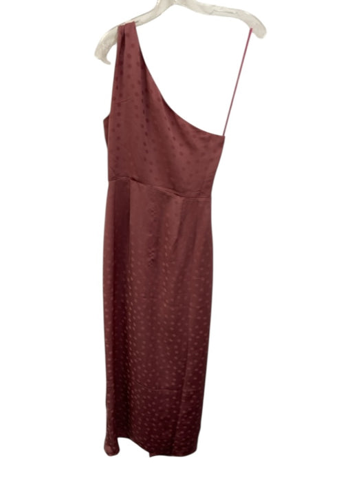 Favorite Daughter Size 4 Mauve Pink Polyester O ring detail Polka Dot Midi Dress Mauve Pink / 4