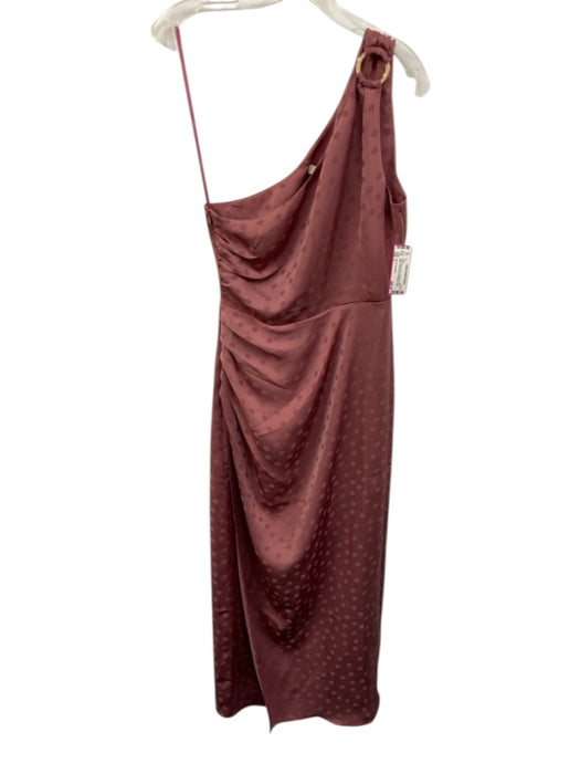 Favorite Daughter Size 4 Mauve Pink Polyester O ring detail Polka Dot Midi Dress Mauve Pink / 4