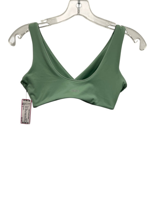 Set Active Size S Turquoise Green Nylon Blend High Rise Surplice bike Short Set Turquoise Green / S
