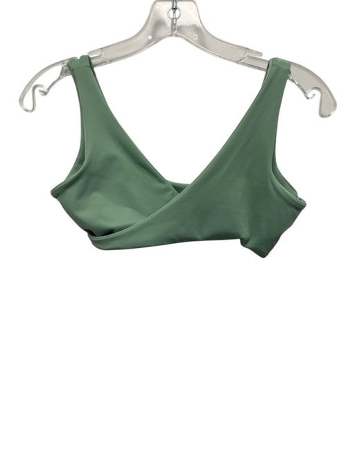 Set Active Size S Turquoise Green Nylon Blend High Rise Surplice bike Short Set Turquoise Green / S