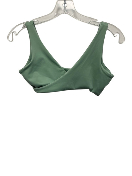 Set Active Size S Turquoise Green Nylon Blend High Rise Surplice bike Short Set Turquoise Green / S