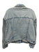 We The Free Size S Blue Cotton Light Wash Denim Distressed Detail Jacket Blue / S