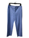 St John Size 8 Light Blue Cotton Blend Side Pockets High Rise Straight Leg Pants Light Blue / 8