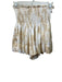 Koch Size S Tan & White Polyester Smocked Waistband Tie Dye Shorts Tan & White / S