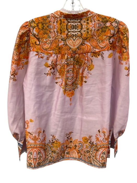 L'ATISTE Size S Pink, Orange, Blue Polyester Pleated Floral Short Set Pink, Orange, Blue / S