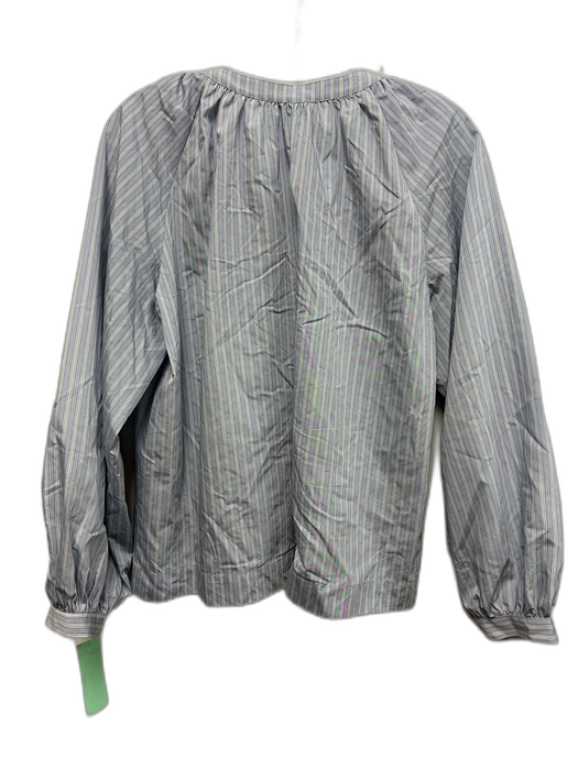 Sundays Size S Light Blue, Black, White Cotton Stripe Long Balloon Sleeve Top Light Blue, Black, White / S
