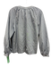 Sundays Size S Light Blue, Black, White Cotton Stripe Long Balloon Sleeve Top Light Blue, Black, White / S