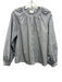 Sundays Size S Light Blue, Black, White Cotton Stripe Long Balloon Sleeve Top Light Blue, Black, White / S