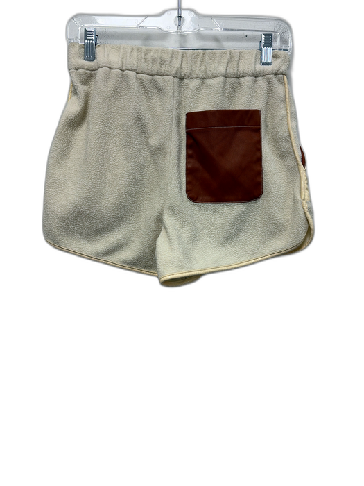 Staud Size S Beige, Brown, Yellow, Blue Polyester Fleece Color Block Shorts Beige, Brown, Yellow, Blue / S
