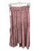 Etoile Isabel Marant Size S/36 Pink Print Silk & Elastane Elastic Waist Skirt Pink Print / S/36