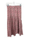 Etoile Isabel Marant Size S/36 Pink Print Silk & Elastane Elastic Waist Skirt Pink Print / S/36