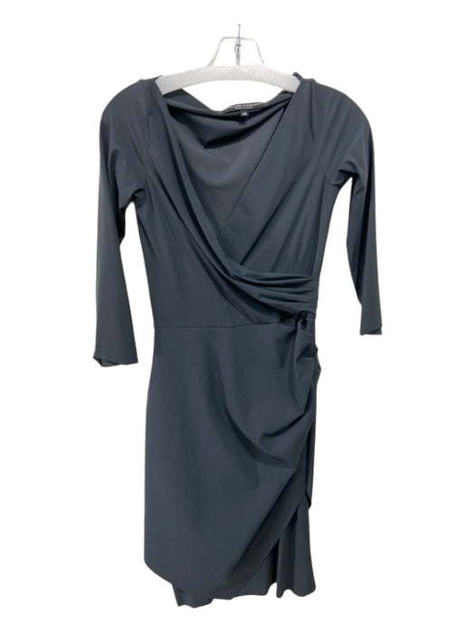 La Petite Robe Chiara Boni Size 6/42 Gray Polyamide Blend Surplice Dress Gray / 6/42