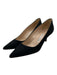 Manolo Blahnik Shoe Size 38 Black Suede Kitten Heel Pointed Toe Pumps Black / 38