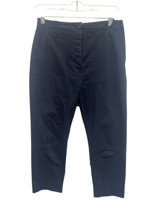 Theory Size 2 Navy Cotton Button Fly Trouser Pants Navy / 2