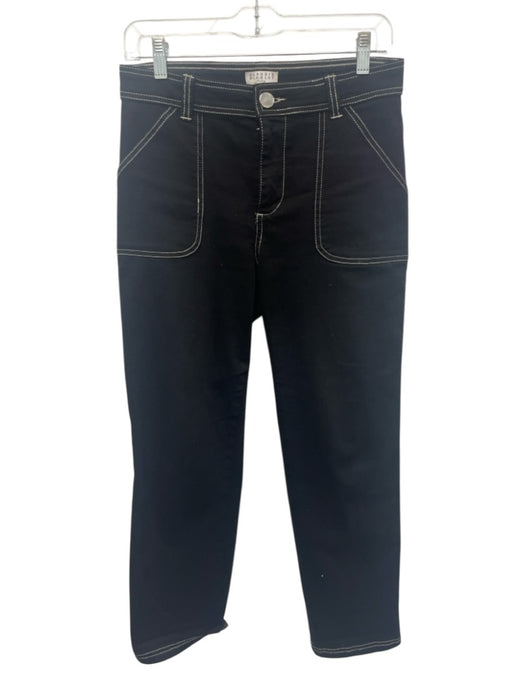 Claudie Pierlot Size 36 Black Cotton Mid Rise Zip Fly Straight Pants Black / 36