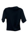 Modern Citizen Size S Black Polyester 1/2 Sleeve Ribbed Top Black / S