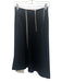 Tomorrowland Size 36 Black & White Rayon Back Zip Midi Stitching Detail Skirt Black & White / 36