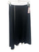 Tomorrowland Size 36 Black & White Rayon Back Zip Midi Stitching Detail Skirt Black & White / 36