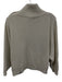 Elisabetta Franchi Size 42 Cream Viscose Blend Ribbed Knit Button Detail Sweater Cream / 42