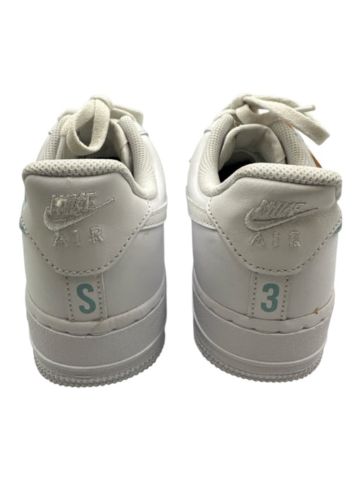 Nike Shoe Size 7.5 White & Green Leather Upper Lace Up Low Top Sneakers White & Green / 7.5