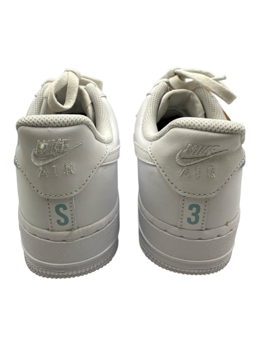 Nike Shoe Size 7.5 White & Green Leather Upper Lace Up Low Top Sneakers White & Green / 7.5