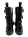 Church's Shoe Size 37.5 Black Leather Buckle Detail Studded Combat Boots Black / 37.5