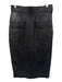 Saint Laurent Rive Gauche Size 38 / S Black Leather Side Zip Pockets Skirt Black / 38 / S