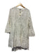 Juliet Dunn Size 1/S White Cotton Long Sleeve Scallop Detail Dress White / 1/S