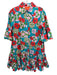 La Double J Size M Blue, Red, Multi Cotton Long Sleeve All Over Print Dress Blue, Red, Multi / M