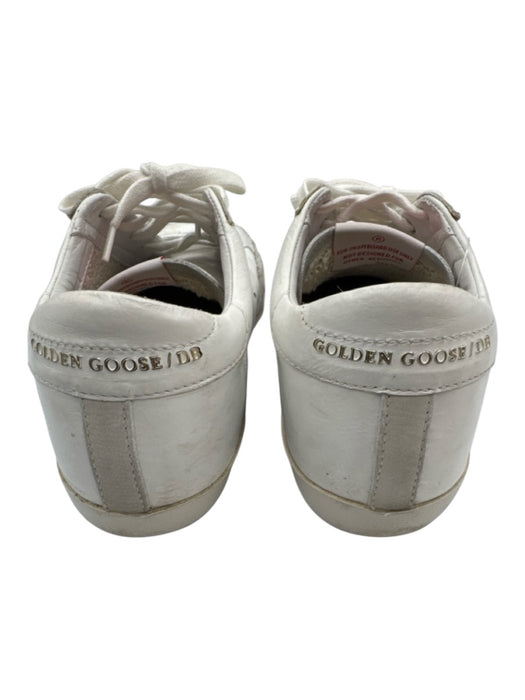 Golden Goose Shoe Size 37 White & Black Leather Lace Up Star Superstar Sneakers White & Black / 37