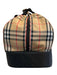 Burberry Golf Beige, Red, & Black Canvas Zip Top Novacheck Compartments Bag Beige, Red, & Black / L
