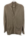 Ann Mashburn Size Medium Oatmeal Beige Cashmere Long Sleeve Button Front Sweater Oatmeal Beige / Medium
