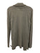Theory Size Medium Gray Cashmere Long Sleeve Ribbed Open Front Cardigan Sweater Gray / Medium