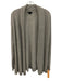 Theory Size Medium Gray Cashmere Long Sleeve Ribbed Open Front Cardigan Sweater Gray / Medium