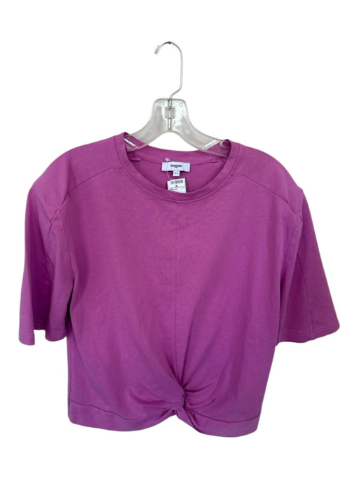 Suncoo Size Est M Purple Cotton Shoulder Pads Twist Top Purple / Est M