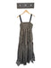 Hunter Bell Size 8 Tan & black Tencel Blend Adjustable Strap Striped Maxi Dress Tan & black / 8