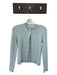 Reformation Size M Pale Blue Organic Cotton Long Sleeve Cable Knit Sweater Pale Blue / M