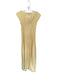 Rag & Bone Size M Butter Yellow Viscose Blend Cap Sleeve smocked Maxi Dress Butter Yellow / M