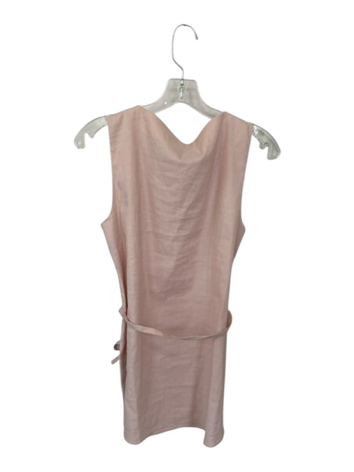 Rag & Bone Size M Blush Linen Blend Sleeveless Sash Long Top Blush / M