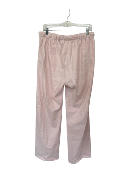 Rag & Bone Size M Blush Linen Blend Drawstring Wide Leg Pants Blush / M