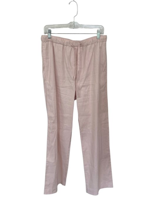 Rag & Bone Size M Blush Linen Blend Drawstring Wide Leg Pants Blush / M