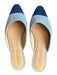 Veronica Beard Shoe Size 7.5 Navy & Blue Denim Cap Toe Flats Mules Navy & Blue / 7.5