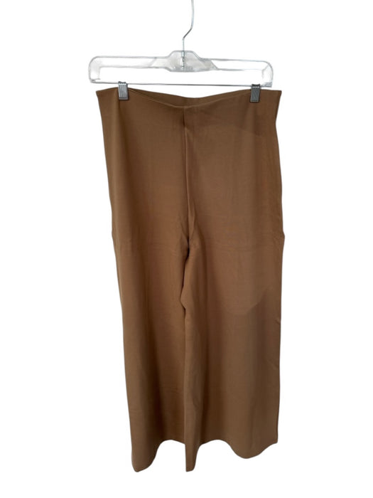 Quince Size L Camel Rayon Blend Side Zip High Waist Wide Leg Pants Camel / L