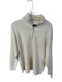Quince Size L Cream Mongolian Cashmere Half Zip Knit Long Sleeve Sweater Cream / L