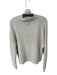 MNG Size L Bone Acrylic Blend Mock Neck Knit Long Sleeve Sweater Bone / L