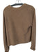 Quince Size L Brown Mongolian Cashmere Crew Neck Knit Long Sleeve Sweater Brown / L